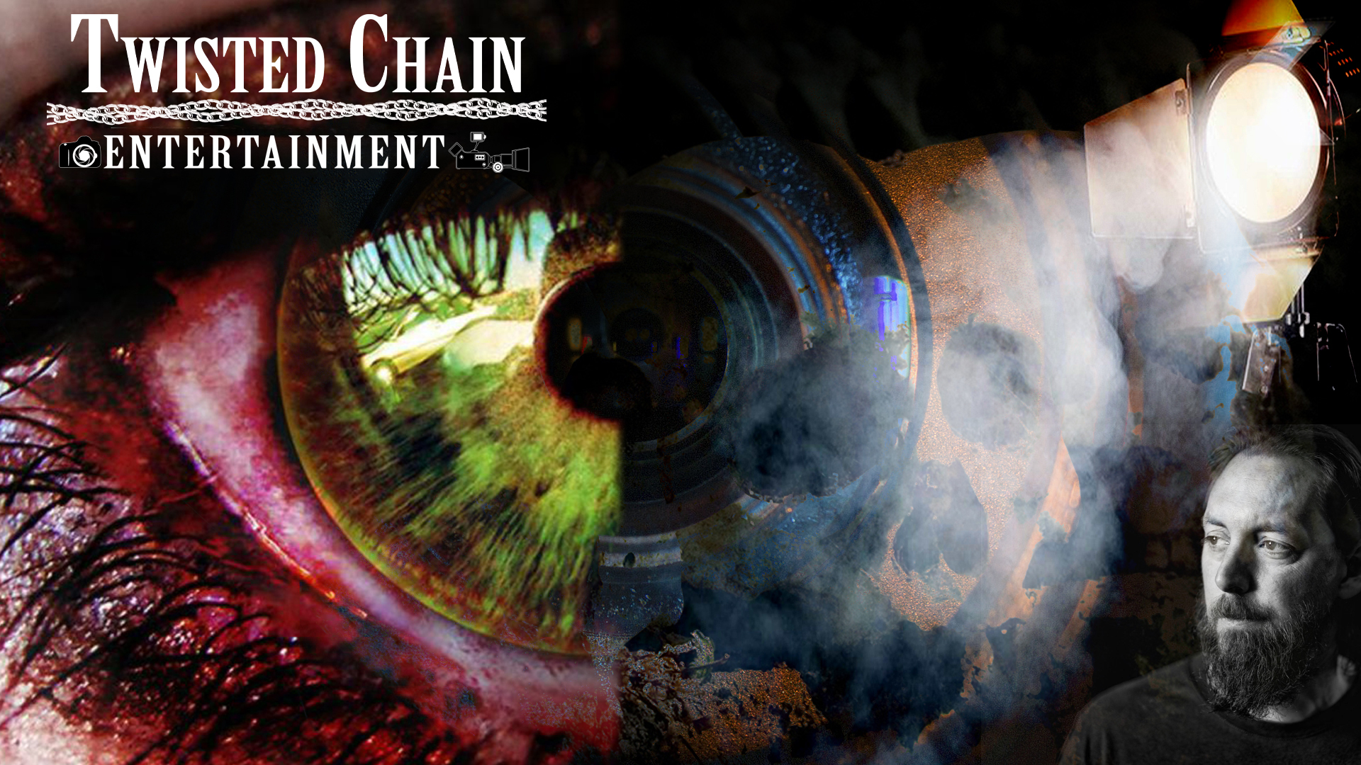 Twisted Chain Entertainment Website Graphics - Custom digital artwork for web design