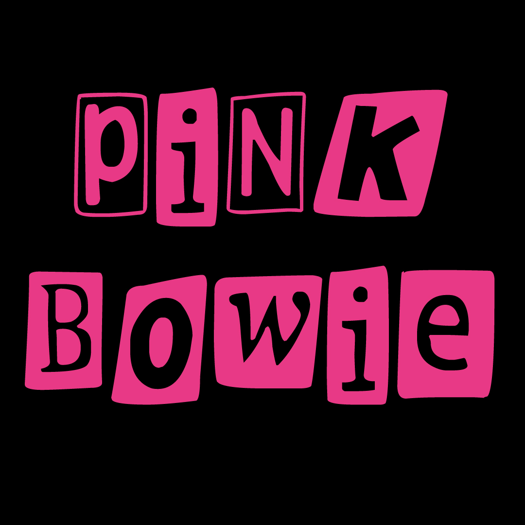 Pink Bowie Logo - Entertainment venue logo design